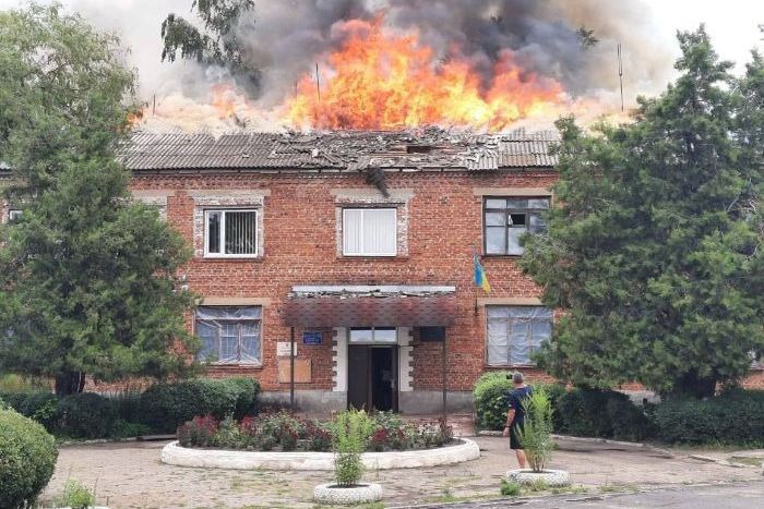 Последствия обстрелов в селе Подсреднее
