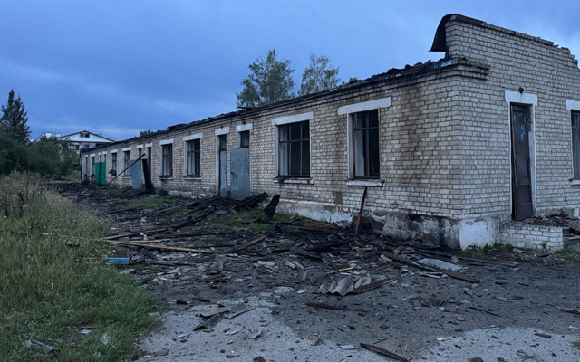 Дроны ударили по больнице в Золочеве (видео)