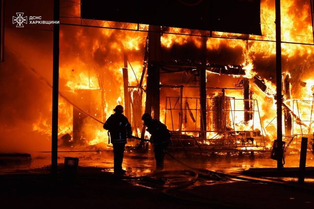 Ринок «Барабашово» після обстрілів