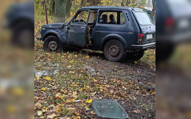 FPV-дрон вдарив по «Ниві» в Одноробовці