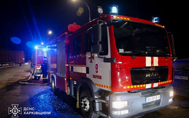 В центре Харькова из-за короткого замыкания горел ресторан