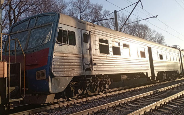 БПЛА влучив поруч із поїздом на Харківщині: поранено машиністів