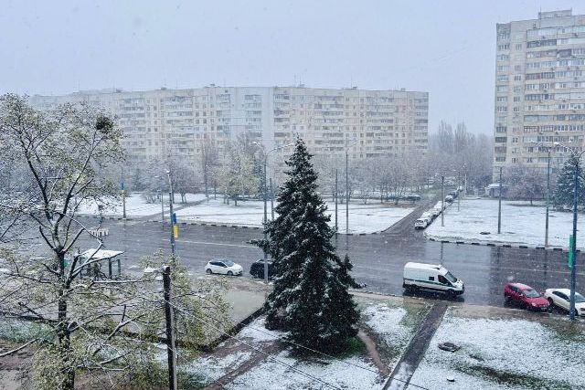 Снег в Харькове