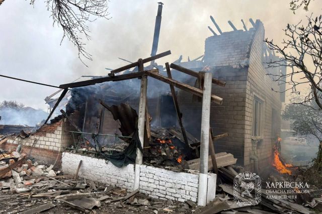 Три влучання у центрі Балаклії:  прильоти - по житлових будинках