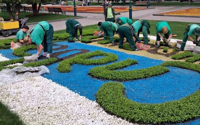 В саду Шевченко посадят еще 100 тысяч цветов и сделают клумбу "Слава Украине"