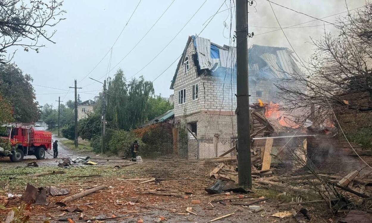 За час РФ сбросила на город в Харьковской области 10 авиабомб