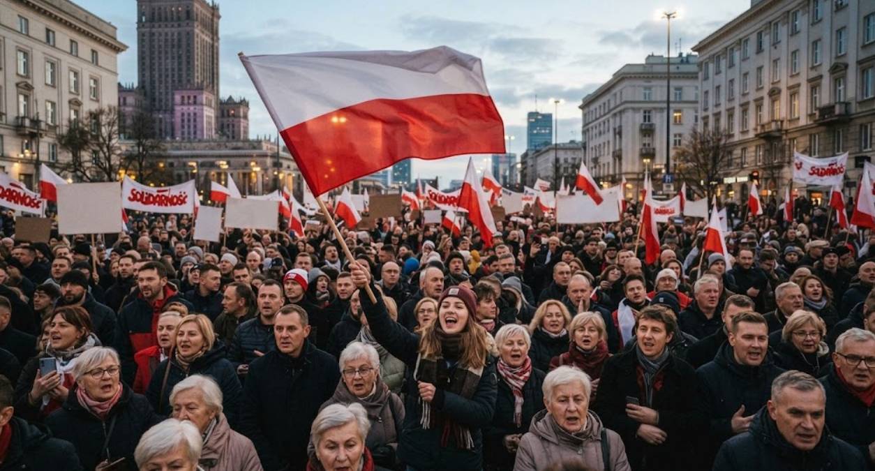 Поліція біля суду та президент, який розвернув літак: що відбувається у Польщі