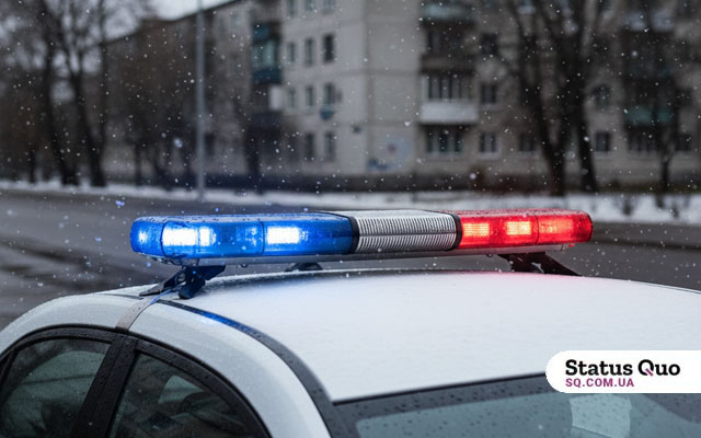 В Харькове машина вылетела с дороги и врезалась в столб (видео)