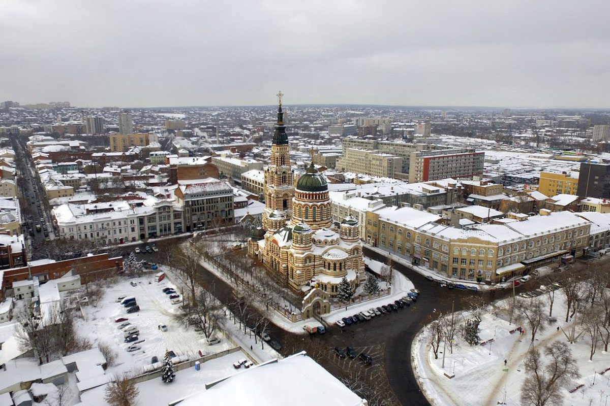 В Харькове - снова снегопад