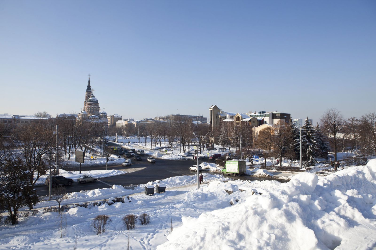 Сколько снега выпало в Харькове