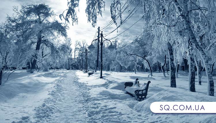 Харьков засыпало снегом