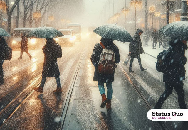 Завтра в Харькове - налепание мокрого снега и туман